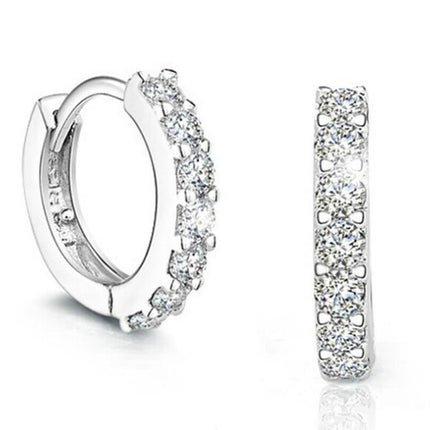 Women's Korean-style Diamond-embedded Gold-plated Ins Internet-famous Versatile Earrings