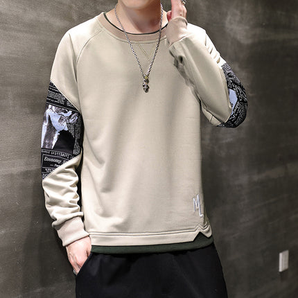 Men's Korean-style Trendy Handsome Loose Top Wear Middle School Casual Sweatshirt