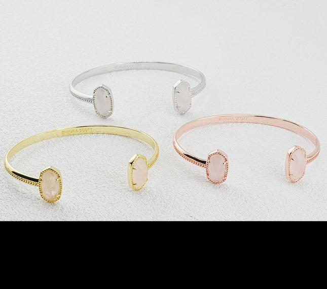 Creative Design Oval C Word Open-ended Bracelet