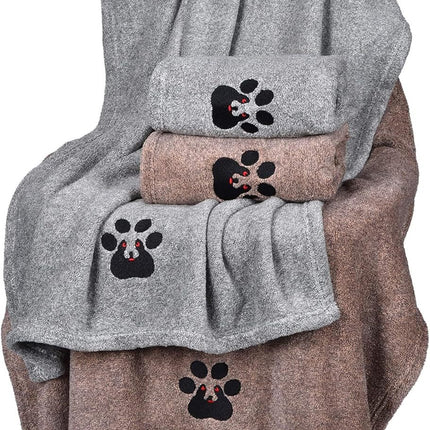 Super Absorbent Dog Bath Towels For Fast Drying - Soft Microfiber Towel For Dogs And Cats