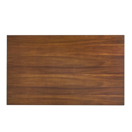 Binne-eetkamertafel Met Metaalpote, Okkerneuthout
