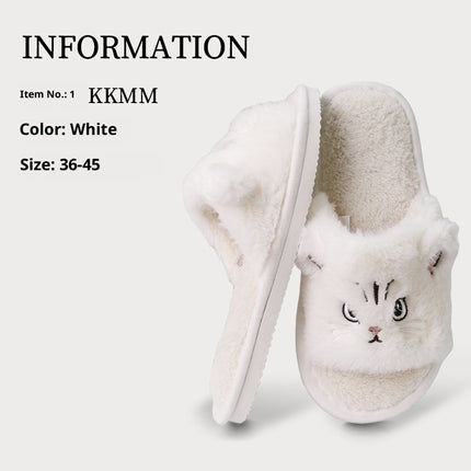 Thickened Warm Plush Soft Soled Cotton Slipper