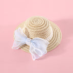 Blue Pearl Bow Hat / M15CM