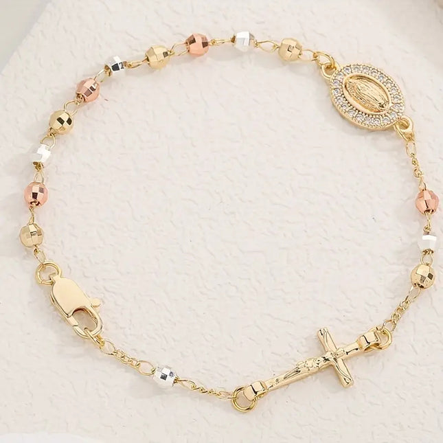 Delikate Kleur-besaaide Kruisarmband Met 'n Lig-luukse Hoë-end Gevoel