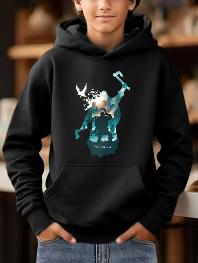 Men's Printed Hooded Sweatshirt