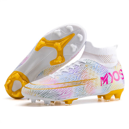 12 Men's Plus Size Soccer Shoes High Top AG Spikes