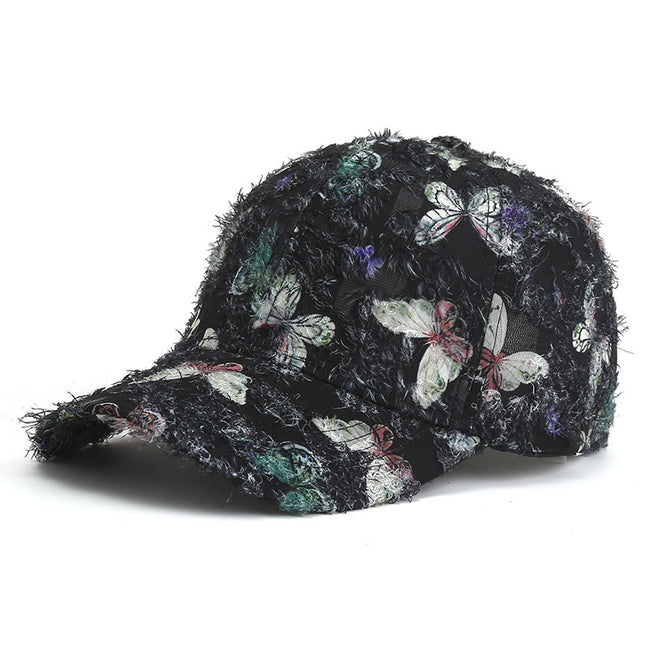 Spring And Summer Korean Fashion Women's Butterfly Baseball Cap