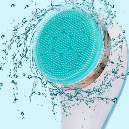 Electric Bath Brush Silicone Back Scrubber USB Rechargeable 2 Speeds Rotating Shower Brush Spa Waterproof Body Cleaning Brush
