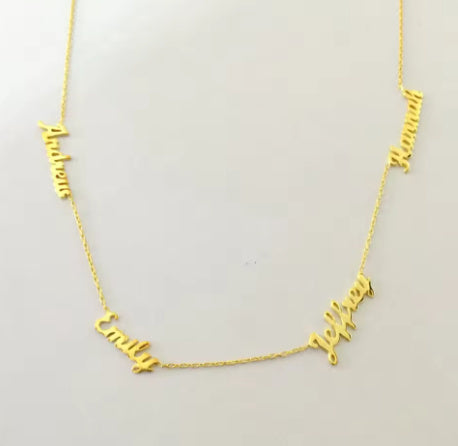 The Stainless Steel Necklace With An English Name Is Fashionable