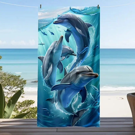 Kreatiewe Drukwerk Mikrovesel Strandsanddoek