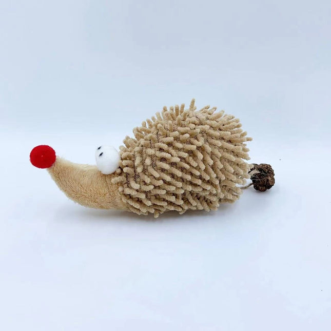 Cute Plush Cartoon Hedgehog Cat Toy