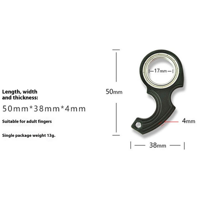 Keychain Rotation Decompression Trend Stainless Steel