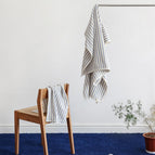 Blue Fine Strips / Bath Towel 70 × 140