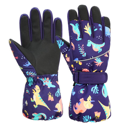 Warm With Velvet Thickened Cotton Waterproof Boys And Girls Riding