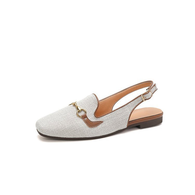 Women's Korean-style Fashion Closed Toe Casual Metal Chain Sandals