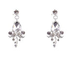 Silver White Diamond Ear Pins