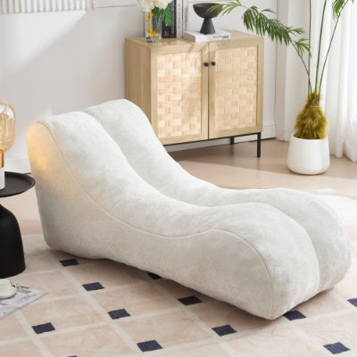 Kreatiewe Boontjiesak-Sofa Stoel Vir Volwassenes Gevul Met Hoëgehalte Spons Wat Vol En Elasties Is, Wat By Die Kurwes Van Die Menslike Liggaam Aanpas En Sagte Ondersteuning Aan Die Liggaam In Alle Aspekte Bied.