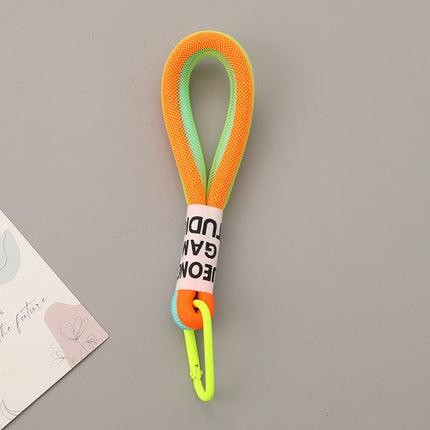 Two-color Matching Personality Good-looking Mobile Phone Lanyard Umbrella Cover Pendant Mesh Keychain