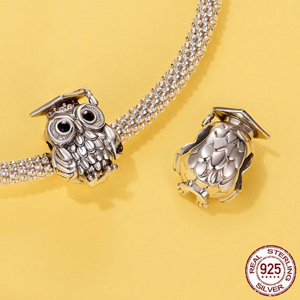 Graduation Season Wisdom Owl Selfdoen Krale S925 Silwer Kraal