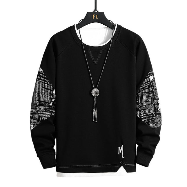 Men's Korean-style Trendy Handsome Loose Top Wear Middle School Casual Sweatshirt