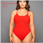 Red round neck 2pcs / 2XL