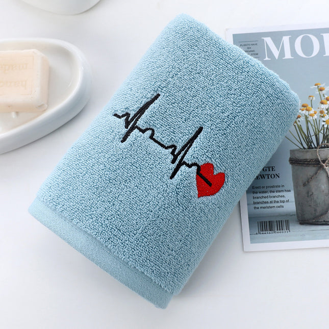 Verdikte Absorberende Katoengeborduurd Handdoek