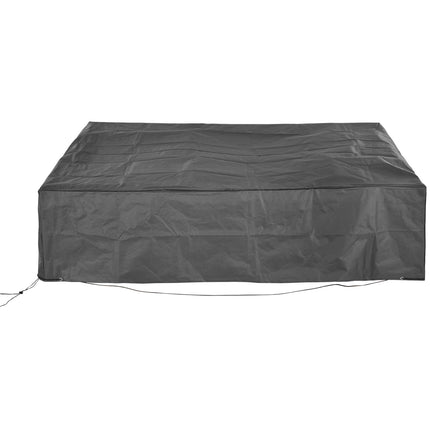97" x 65" x 26" Weerbestande Buitenste Seksionele Patio Meubelhoes met Uiters Weerbeskerming, Grys