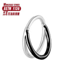 Bh147 Silwer Swart / 1.2x10mm