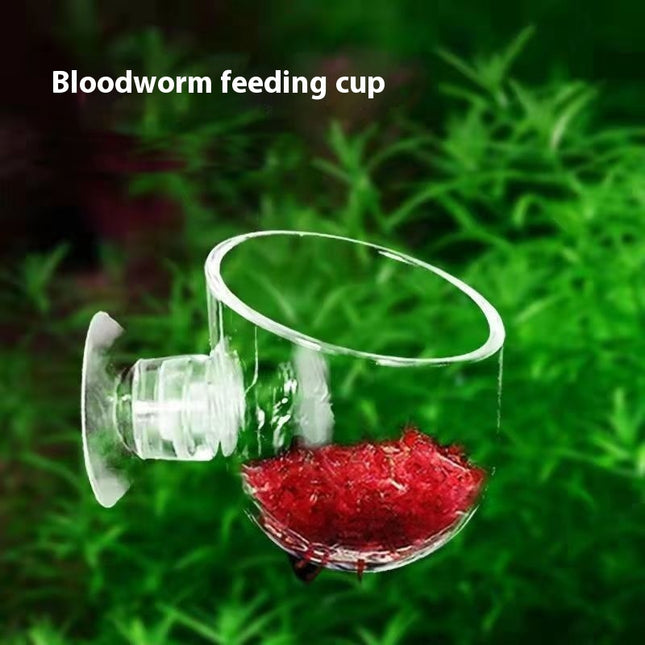 High Transparent Feeding Landscape Cup For Fish Tank