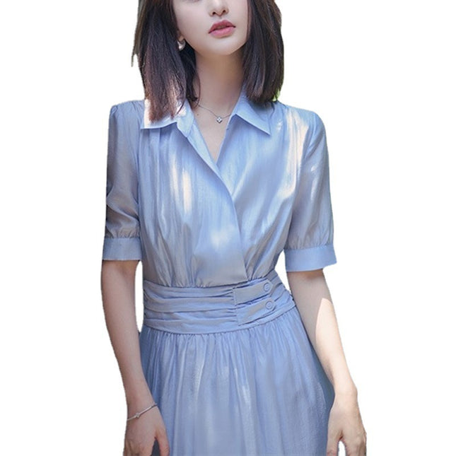 French Style Retro First Love Tea Break Long Chic Dress