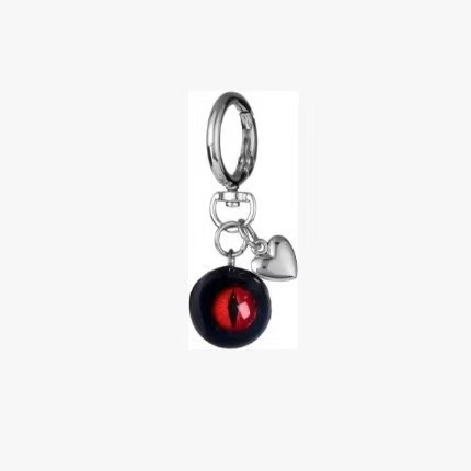 Duiwelsoog-harshartjie-item Halloween-oog-sleutelhanger