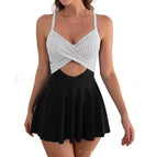 Black White Stripes Black / L