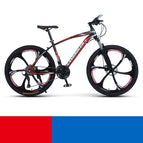 Black red six knife wheel / 24inch 21speed