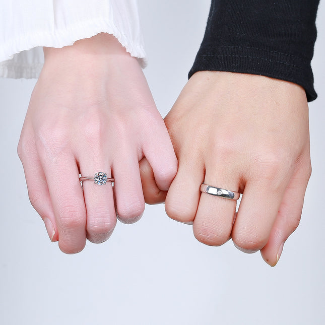 Mode Paar Mans En Vroue Ringe