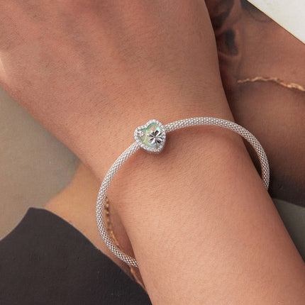 Liefde Klawer S925 Silwer Krale Selfdoen Ornament Bymiddels