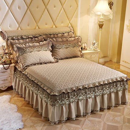 Gequilte Kantbedrok Verdik Plus Katoen Bedsprei Enkelstuk Simmons Bedoortreksel Bed Omtrek 1.8m Bed