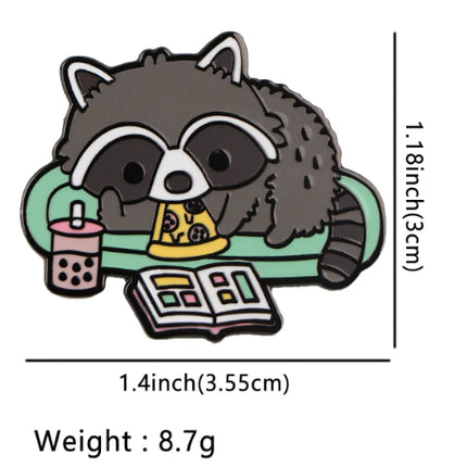 Panda Hedgehog Capybara Giant Salamander Animal Badge Oil Drip Brooch