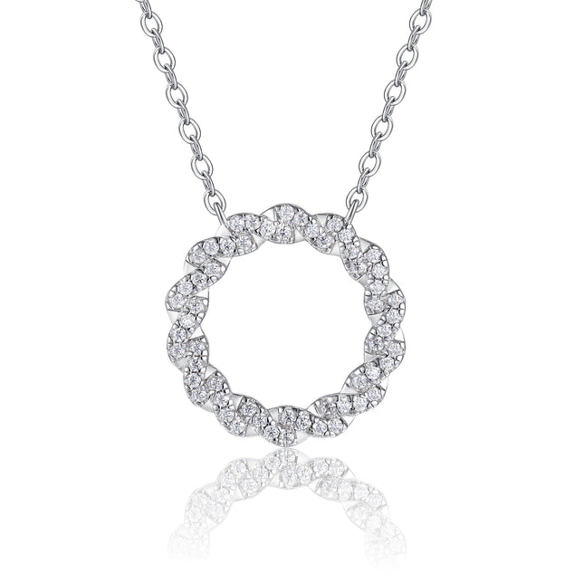 Set With Top-quality Moissanite, This Luxurious And Fashionable Light Luxury Trend Jewelry Necklace Pendant Is Made Of S925 Silver Electroplated With Platinum