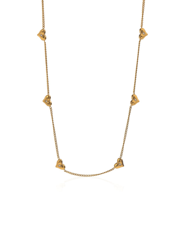 Lxalry 18K Gold-Plated Heart Necklace  Stainless Steel Hypoallergenic Jewelry, Tarnish Free Minimalist Gift For Women, Wife Mom Girlfriend  Valentine S Day  Anniversary Everyday Elegance