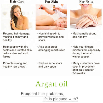 Natural Argan Hair Oil   Deep Moisturizing High Quality Factory Wholesale