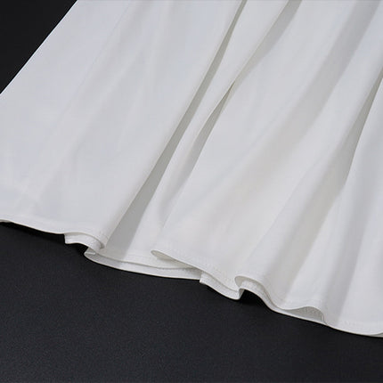 Women's Off-shoulder Backless Wrap Chest Waist A- Line Dress
