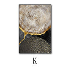 K / 50x 70 Gold Frame Canvas