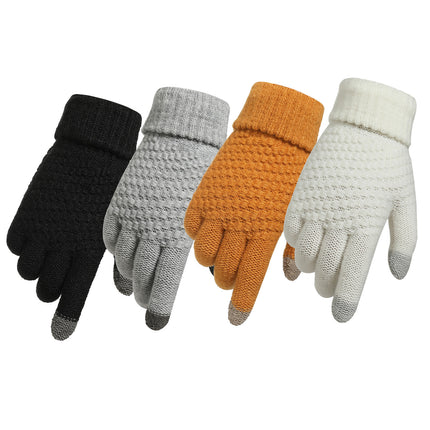 Men's Cashmere-like Thickened Reverse Needle Jacquard Women's Fashionable Warm