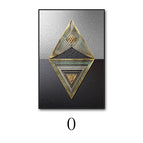 O / 50x 70 Gold Frame Canvas