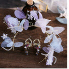 Purple / Headwear and Earrings