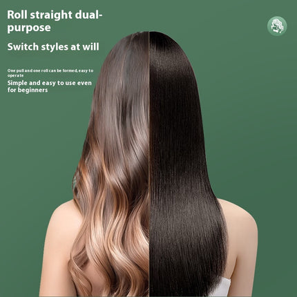 Haar Kruller En Styler Dubbeldoel Haarstryker Reguit Wit Wind Plastiek Krulhare