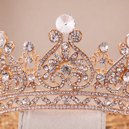 Heart-shaped Rhinestone Big European And American Princess Crown Hair Accessories