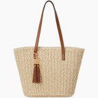 Beige / With tassels