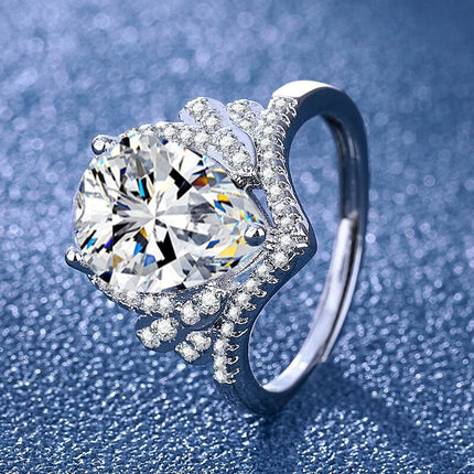 Women's 1ct Simulated Moissanite Ring Six-Prong Classic Wedding Ring