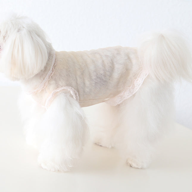 Lace Yarn Vest Anti-lint Sexy Dog Clothes Pet Cat